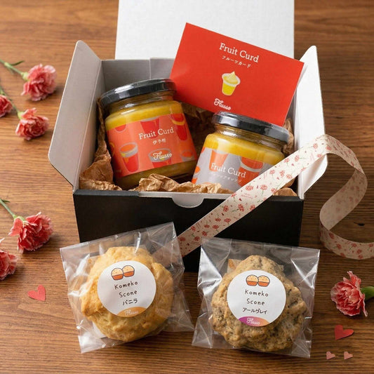 母の日ギフト｜フルーツカード2種と米粉スコーン2種の詰め合わせ